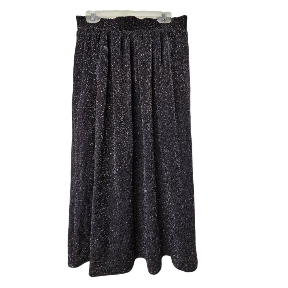 90s - 00s Connections silver metallic specked skirt . medium . 12 / 14 US Made
